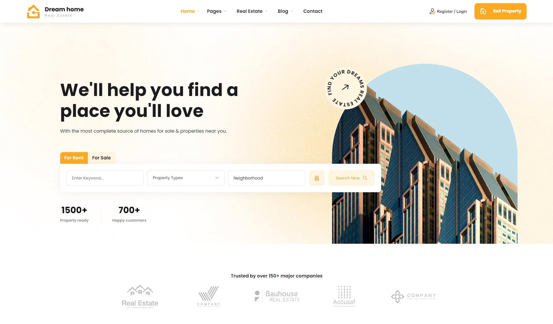 Website Design for Real Estate Company